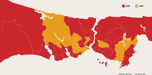 İstanbul’da kırmızı dalga: CHP 11 ilçeyi AKP’den aldı, MHP elindeki tek ilçeyi kaybetti