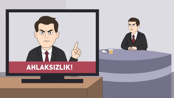 Ele verir talkını, kendi yutar salkımı